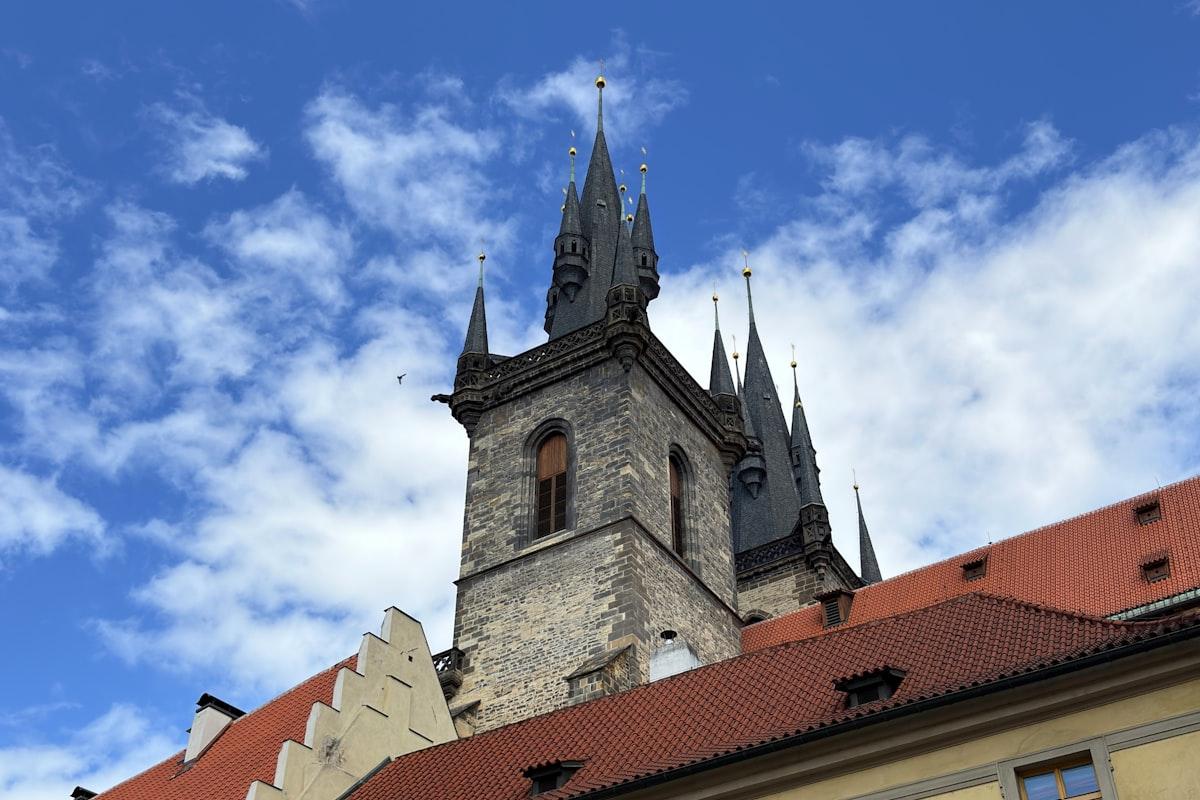 Historic bridges and spires, Czechia
