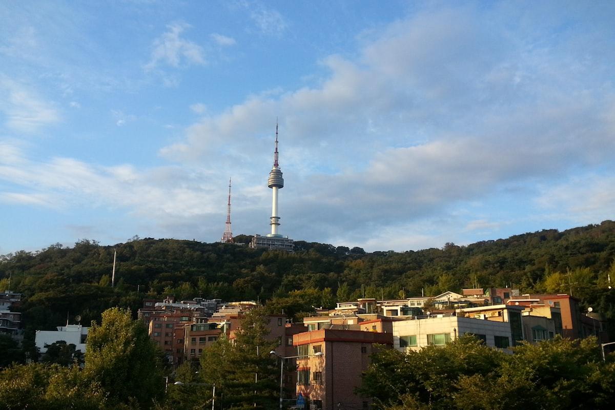 Seoul city skyline at night, South Korea