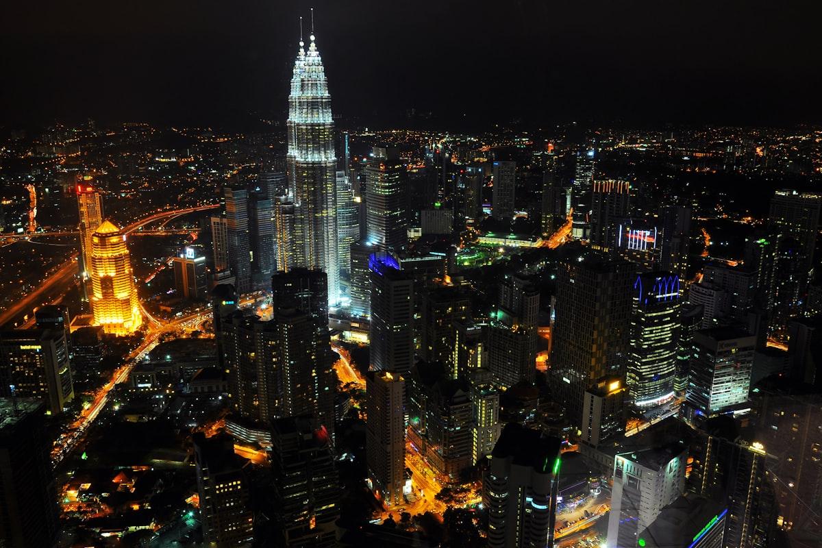 Petronas Towers and city skyline, Malaysia